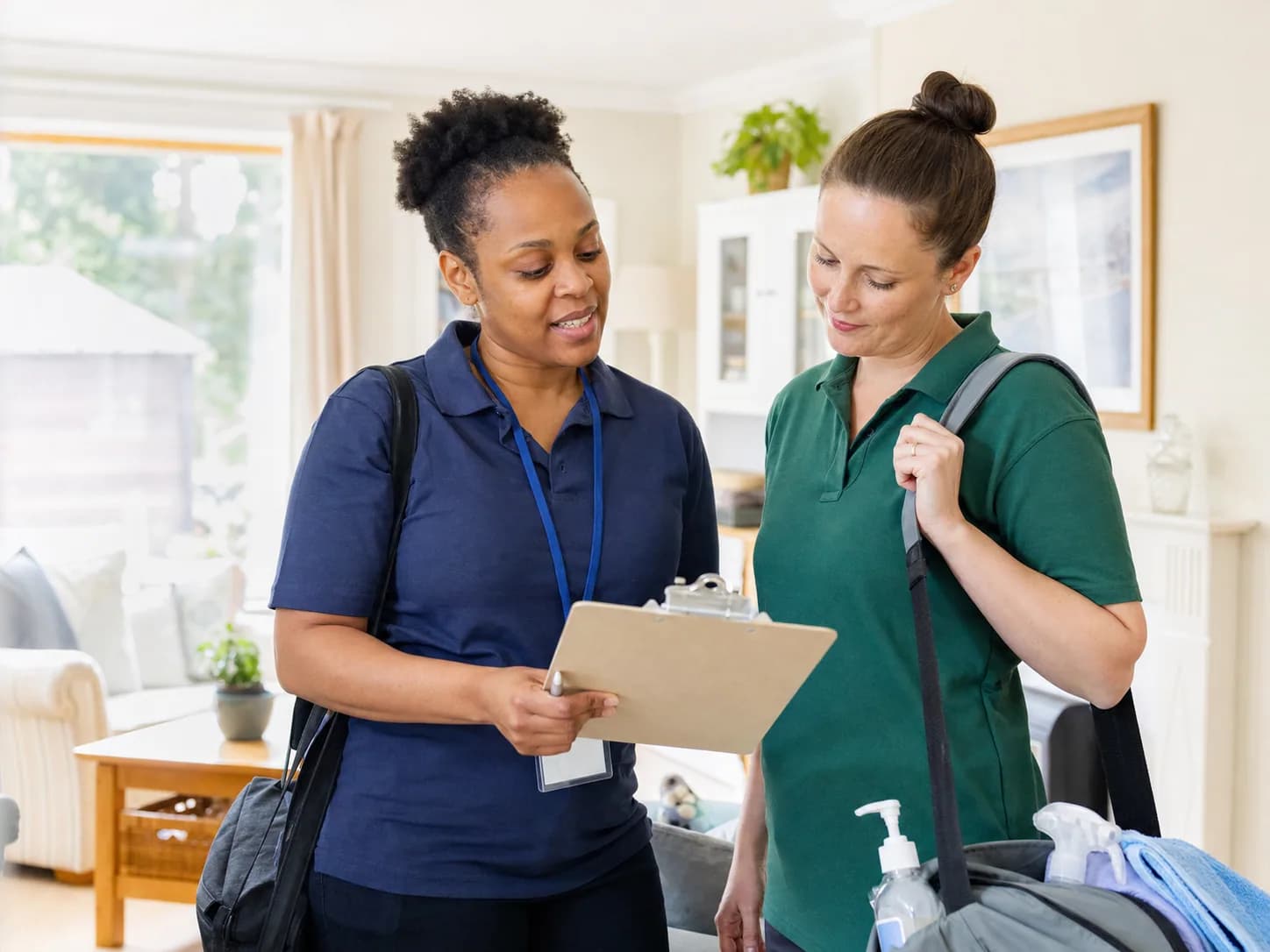 Care professional in a professional setting